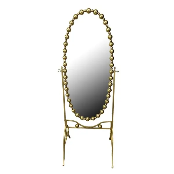 Oglinda Present metal auriu 65.5x49x170 cm