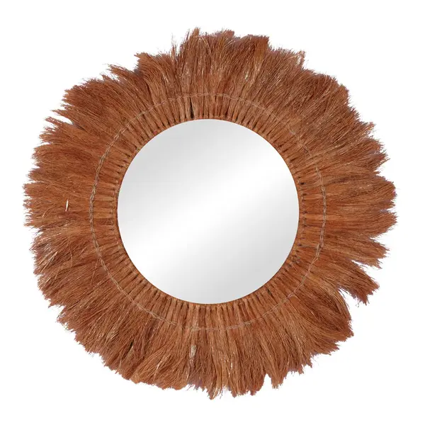 Oglinda Seire Boho, Natural, 50x50 cm