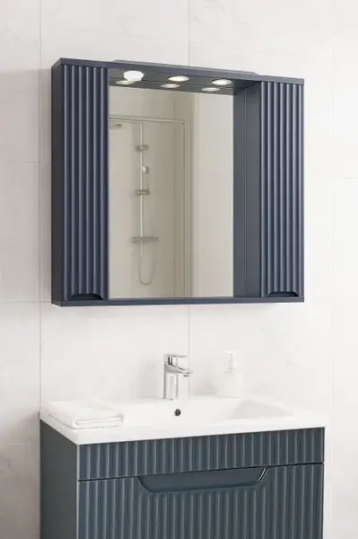 Oglinda seria 033, front MDF, antracit, 80 cm
