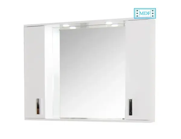 Oglinda seria 071, front MDF, alb, 100x71 cm