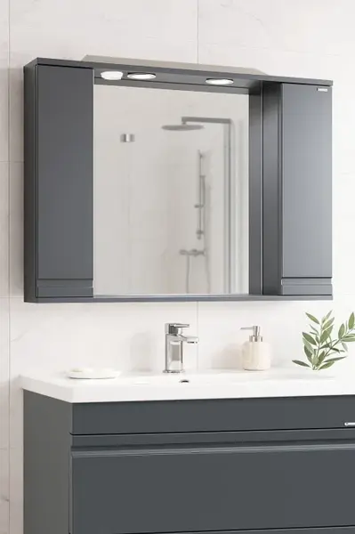 Oglinda seria 786, front MDF, antracit, 100 cm