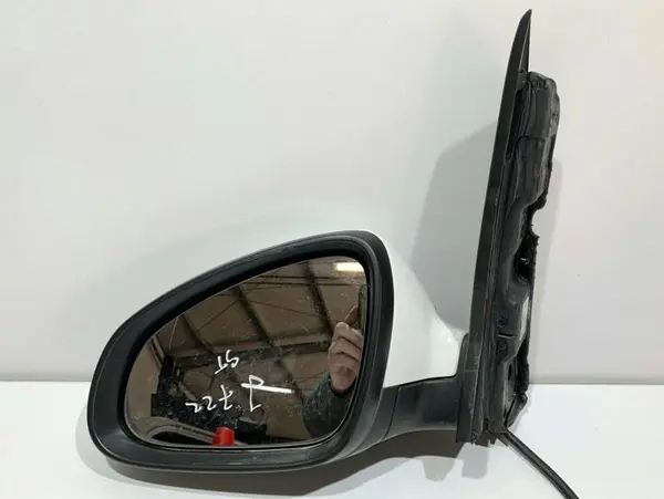 Oglinda stanga 5 pini culoare alba - gaz (40r) 13308359 Opel Astra J (2009-2012)