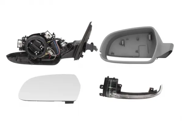 Oglinda stanga electrica, asferic, incalzita, grunduita, pliabila electric AUDI A4 intre 2011-2016