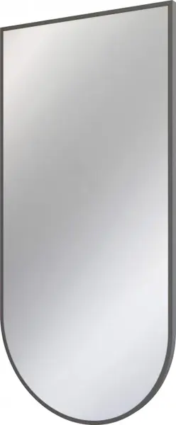 Oglinda suspendata, in rama aluminiu, grafit mat, 50x100 cm, Deante Silia