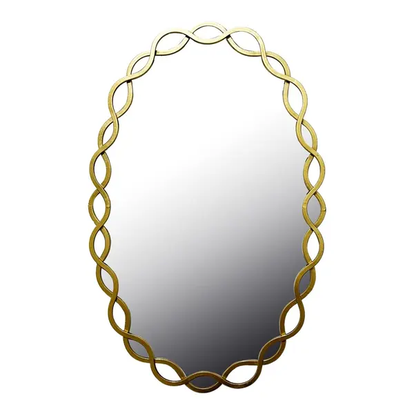 Oglinda Untento Auriu 51x3x77 cm