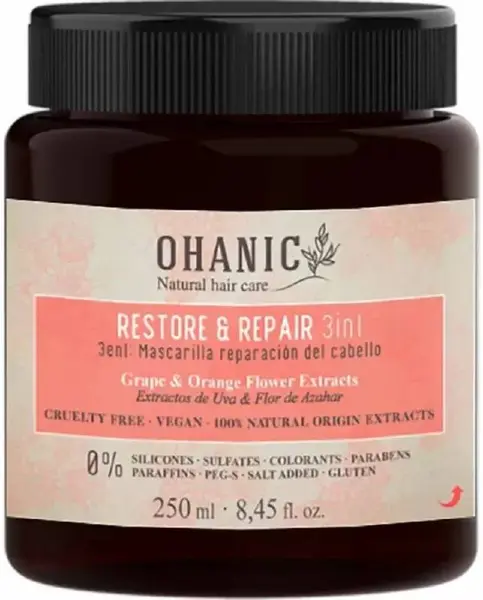 Ohanic Restore & Repair Masca reparatorie pentru păr uscat și deteriorat, 250 ml