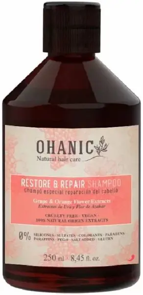 Ohanic Restore & Repair Șampon reparator pentru întărire și revigorare, 250 ml