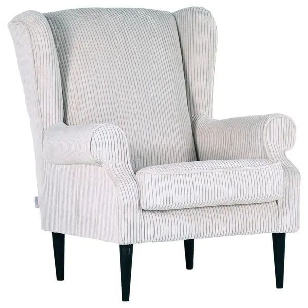 Ohrensessel Viola din textil, bej