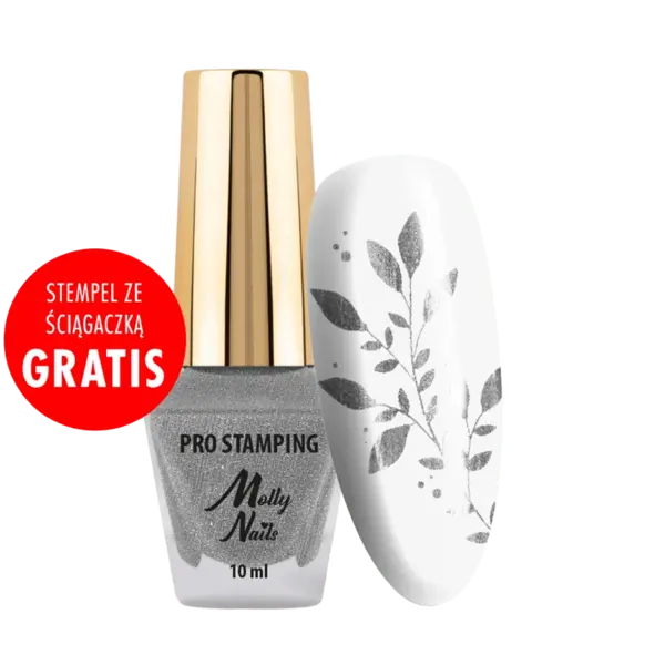 Oja Pentru Stampila Molly Lac PRO Stamping- Silver - Everin