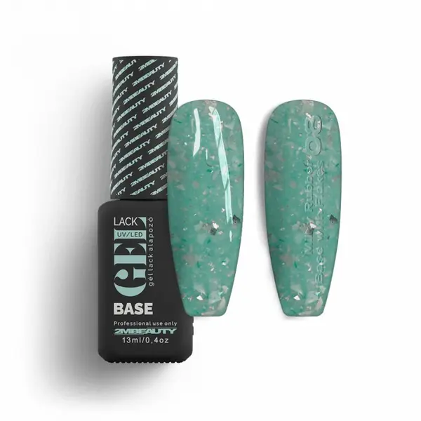 Oja Semi GELlack 2M Hema Free Milky Rubber Base with Flakes Nr. 08