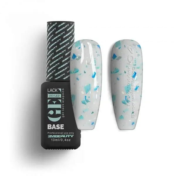 Oja Semi GELlack 2M Hema Free Milky Rubber Base with Flakes Nr. 04