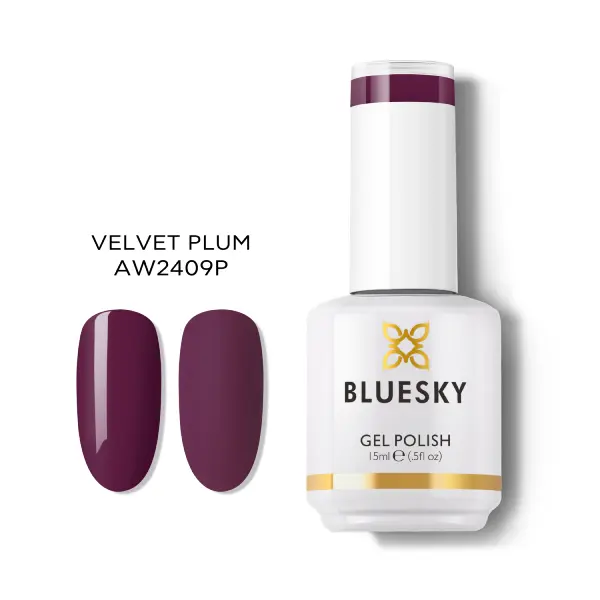 Oja semipermanenta Bluesky UV Velvet Plum 15ml