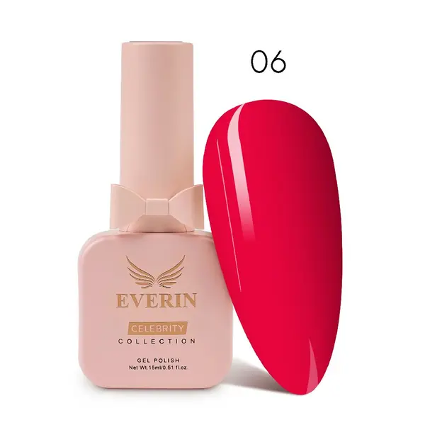Oja Semipermanentă Everin Celebrity 15 ml – 06 Fuchsia Glam | Luciu Intens & Rezistență