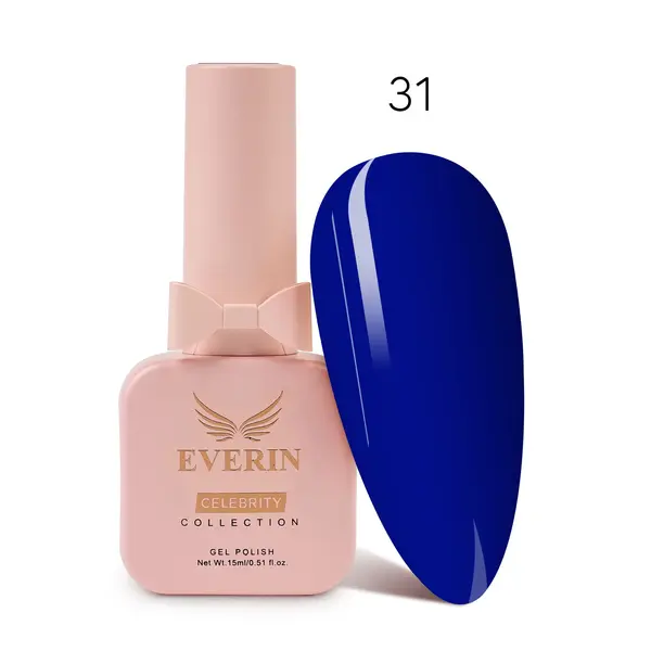 Oja Semipermanentă Everin Celebrity 15 ml – 31 Royal Blue | Eleganță & Rezistență
