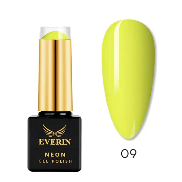 Oja Semipermanentă Everin Neon 7ml 09 - Galben Electric EN-09