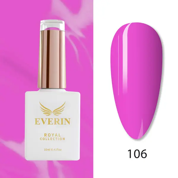 Oja Semipermanentă Everin Royal Collection 10 ml – 106 Fucsia | Roz Fucsia Intens
