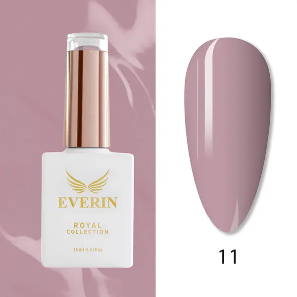 Oja Semipermanentă Everin Royal Collection 10 ml – 11 Dusty Rose | Eleganță și Rezistență