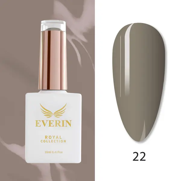 Oja Semipermanentă Everin Royal Collection 10 ml – 22 Taupe Elegance | Gri Taupe Elegant