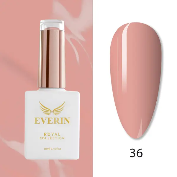Oja Semipermanentă Everin Royal Collection 10 ml – 36 Royal Nude Rose | Roz Nude Cald