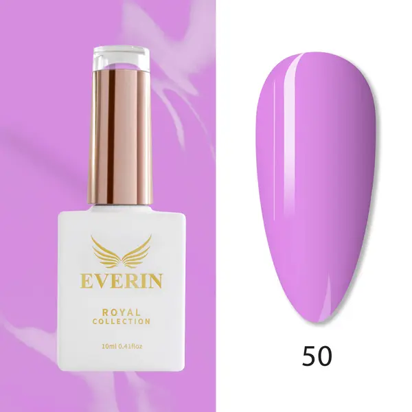 Oja Semipermanentă Everin Royal Collection 10 ml – 50 Royal Lilac Glow | Mov-Lila Intens