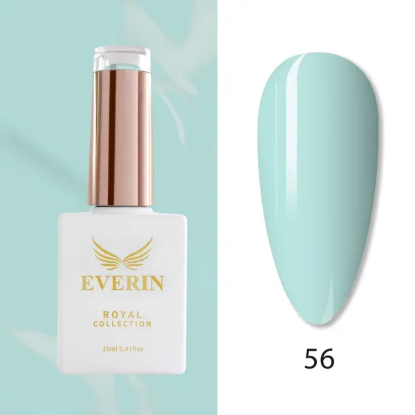 Oja Semipermanentă Everin Royal Collection 10 ml – 56 Royal Mint Pastel | Verde Mentă Pastel