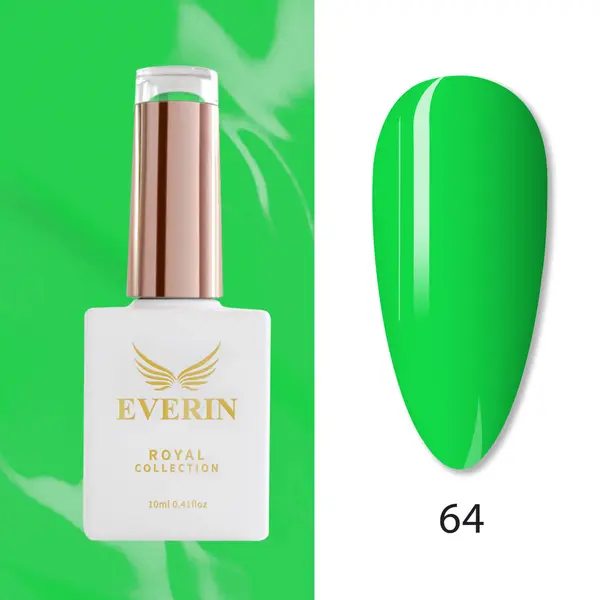Oja Semipermanentă Everin Royal Collection 10 ml – 64 Royal Intense Green | Verde Intens