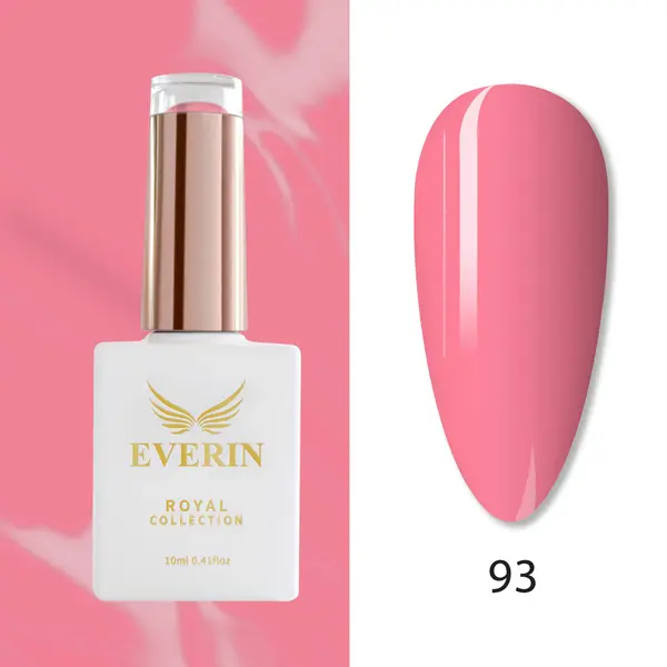 Oja Semipermanentă Everin Royal Collection 10 ml – 93 Soft Pink | Roz Pastel Delicat