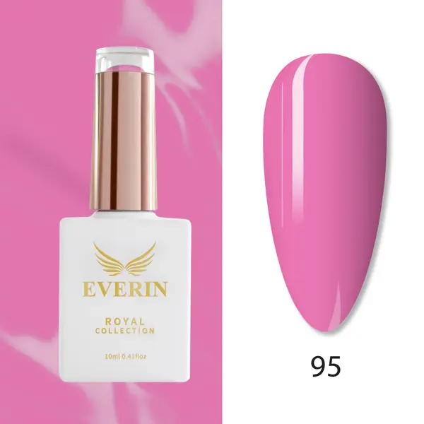 Oja Semipermanentă Everin Royal Collection 10 ml – 95 Pink Candy | Roz Pastel Luminos