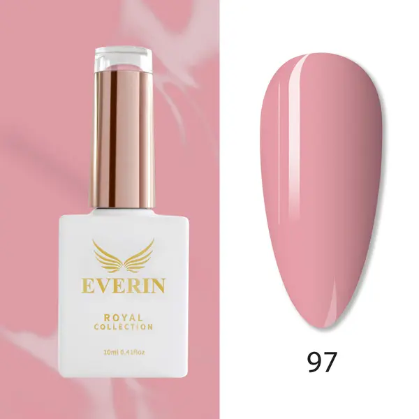 Oja Semipermanentă Everin Royal Collection 10 ml – 97 Soft Pink | Roz Pudrat Calduț