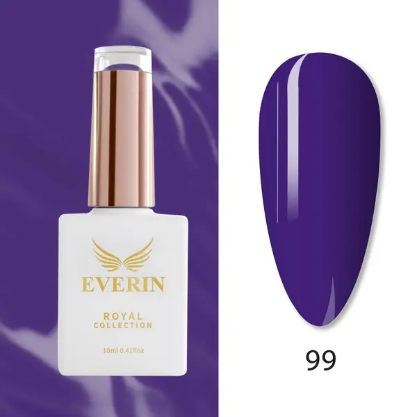 Oja Semipermanentă Everin Royal Collection 10 ml – 99 Purple Royal | Violet Intens