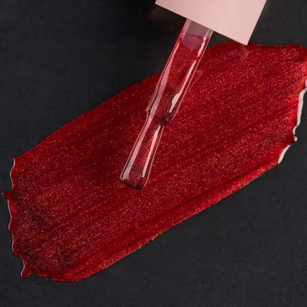Ojă Semipermanentă Everin Selective 117 7ml – Roșu Metalizat cu Shimmer Fin (Ruby Red Pearl)