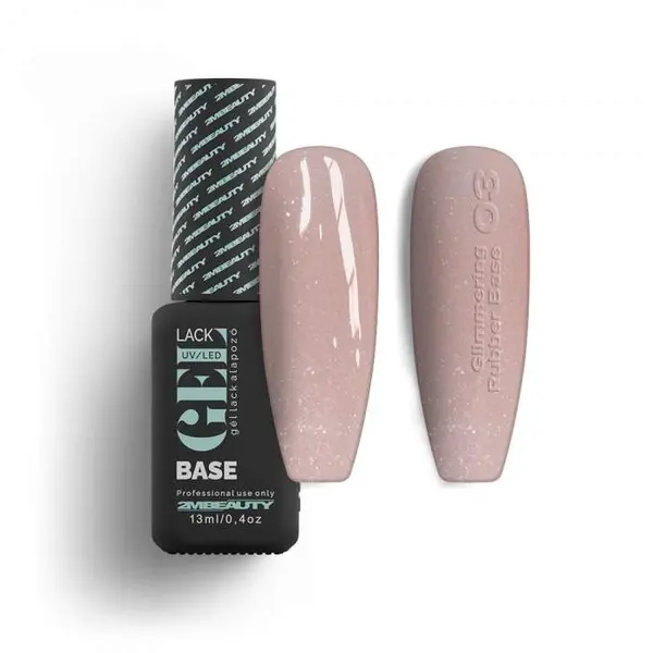 Oja semipermanenta GELlack 2M Glimmering Rubber Base Nr. 03