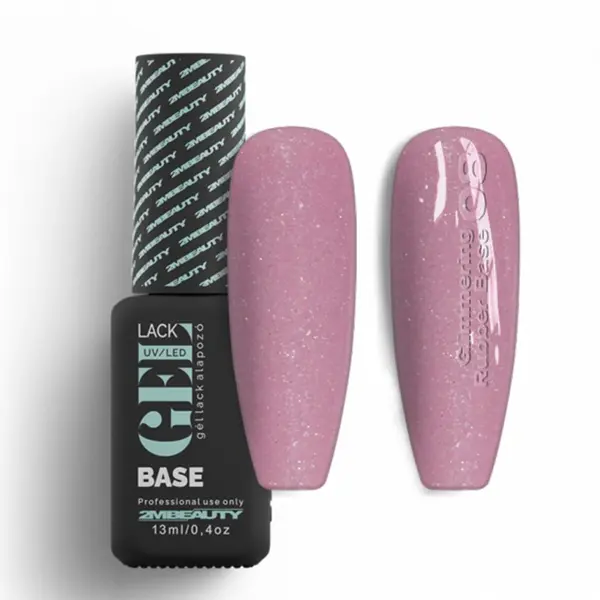 Oja semipermanenta GELlack 2M Glimmering Rubber Base Nr. 08