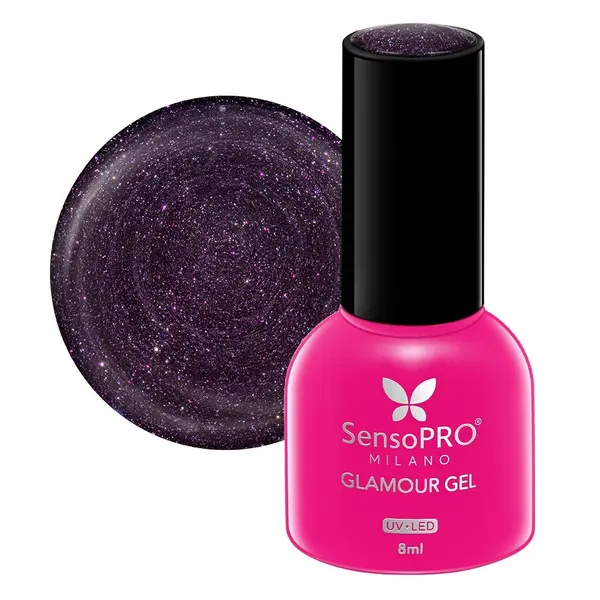 Oja Semipermanenta Glamour Gel SensoPRO Milano 8ml, After Dark #120