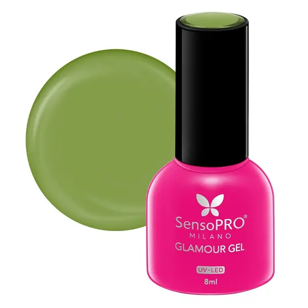 Oja Semipermanenta Glamour Gel SensoPRO Milano 8ml, Bohemian Green #102