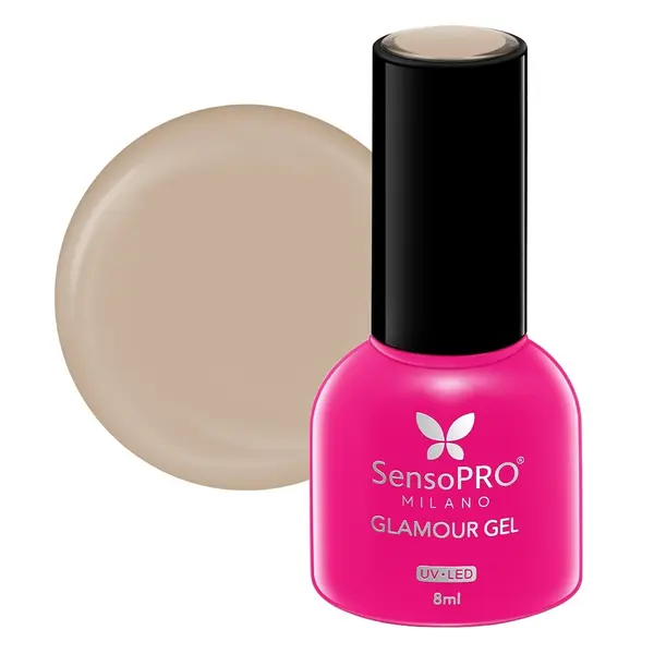 Oja Semipermanenta Glamour Gel SensoPRO Milano 8ml, Choco Glam #29
