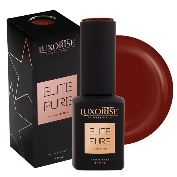Oja Semipermanenta Hema Free LUXORISE ELITE PURE- Majestic Burgundy, 15ml