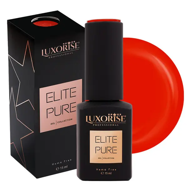 Oja Semipermanenta Hema Free LUXORISE ELITE PURE- Scarlet Velocity, 15ml