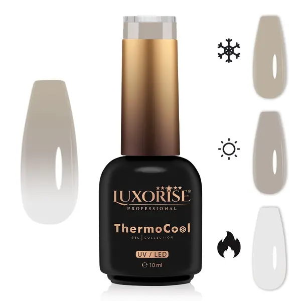 Oja Semipermanenta Termica 3 Culori LUXORISE ThermoCool - Cashmere Love 10ml