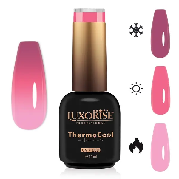 Oja Semipermanenta Termica 3 Culori LUXORISE ThermoCool - Infinite Grace 10ml