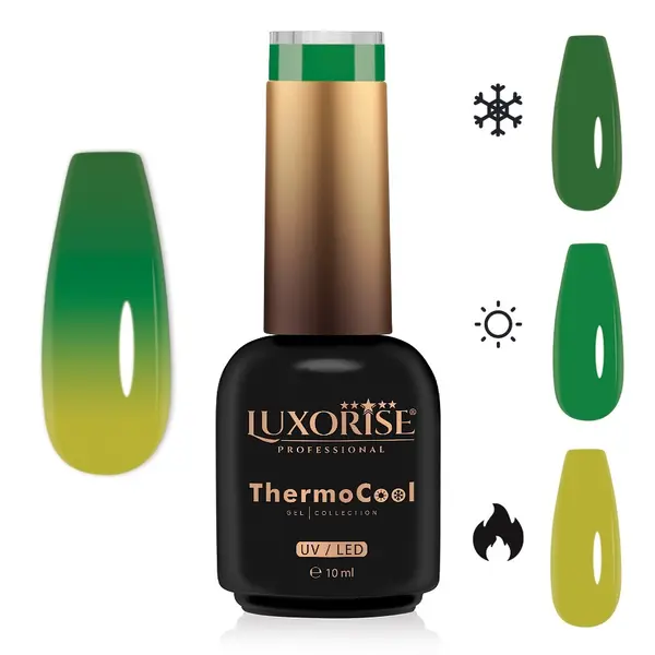 Oja Semipermanenta Termica 3 Culori LUXORISE ThermoCool - Mystic Meadow 10ml