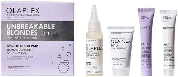 Olaplex Set pentru parul decoloratUnbreakable Blondes, 4 piese