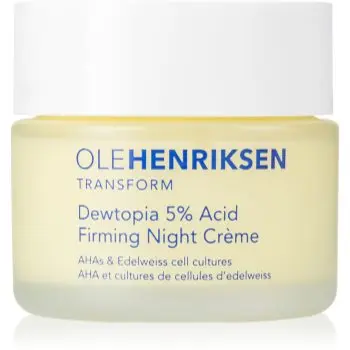 OLEHENRIKSEN Transform Dewtopia 5% Acid Firming Night Crème crema de noapte pentru fermitate Cu AHA Acizi