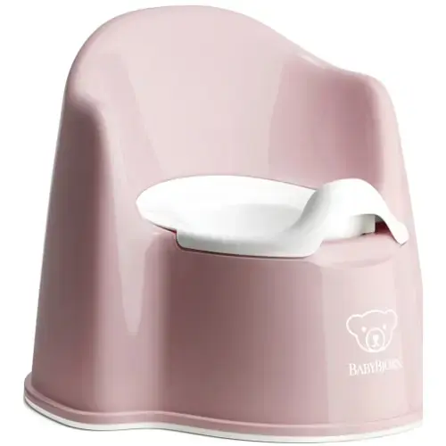 Olita BabyBjorn Potty Chair Powder Pink, cu protectie spate