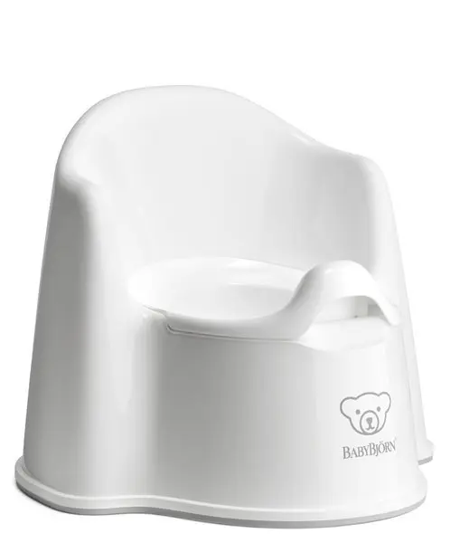 Olita cu protectie spate Potty Chair BabyBjorn white