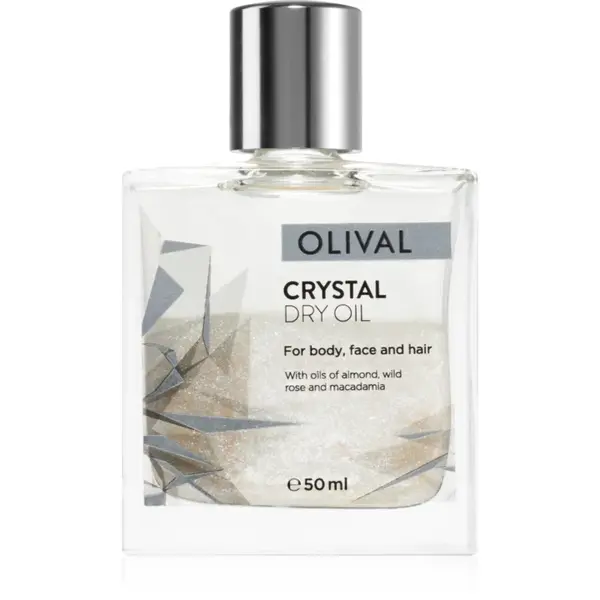 Olival Crystal Dry Oil ulei uscat multifuncțional cu sclipici pentru față, corp și păr 50 ml