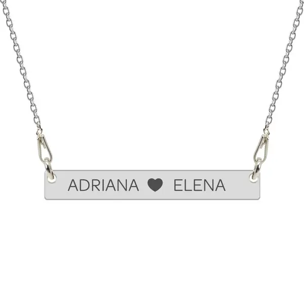 Olivia - Colier personalizat cu tablita din argint 925