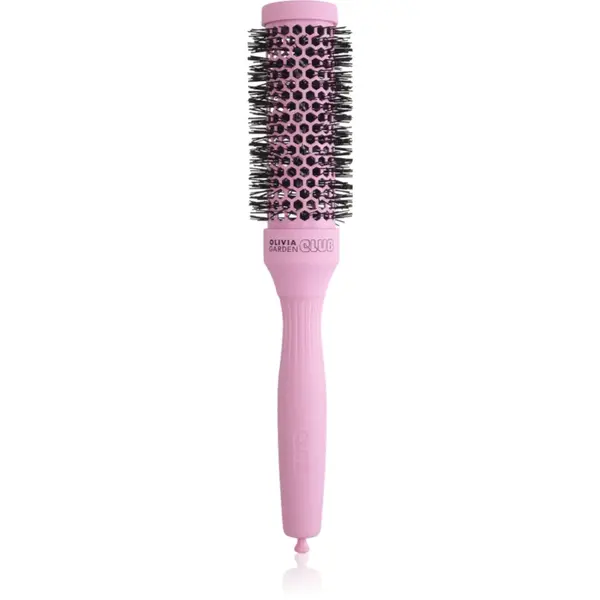 Olivia Garden Club The Glow Blowout Ceramic Round Brush Pink perie rotundă pentru păr S 1 buc