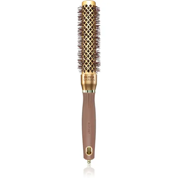 Olivia Garden Expert Blowout Speed Gold&Brown perie rotundă pentru păr ⌀ 25 mm 1 buc
