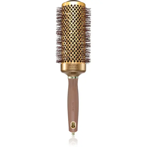 Olivia Garden Expert Blowout Speed Gold&Brown perie rotundă pentru păr 55mm 1 buc